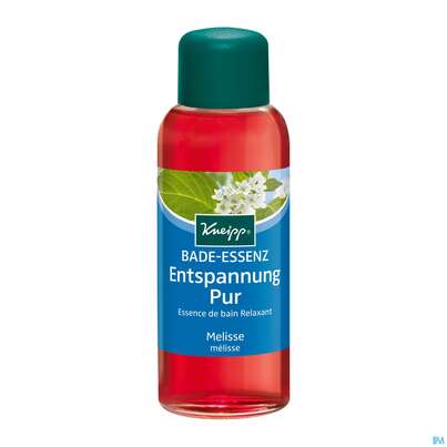 Sie sehen eine Packung Kneipp Badeessenz Entspannung Pur Melisse 100ml, Produktbild: 02 Kneipp Badeessenz Entspannung Pur Melisse 100ml, A-Nr.: 3139773 - 02
