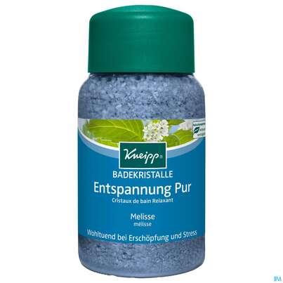 Sie sehen eine Packung Kneipp Badekristalle Entspannung Pur Melisse 600g, Produktbild: 01 Kneipp Badekristalle Entspannung Pur Melisse 600g, A-Nr.: 3208445 - 01
