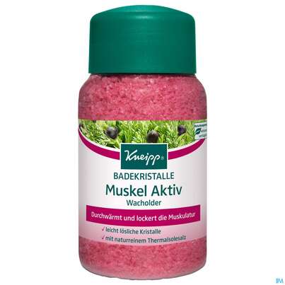 Sie sehen eine Packung Kneipp Badekristalle Muskel Aktiv 600g, Produktbild: 01 Kneipp Badekristalle Muskel Aktiv 600g, A-Nr.: 3208474 - 01