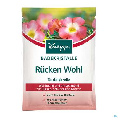 Sie sehen eine Packung Kneipp Badekristalle Rueckenwohl 60g, Produktbild: 01 Kneipp Badekristalle Rueckenwohl 60g, A-Nr.: 3884152 - 01