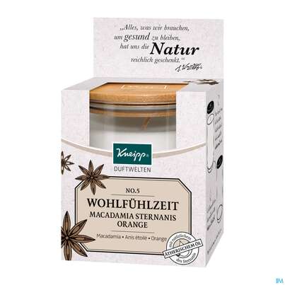 Kneipp Duft Kerze Macadamia Sternanis 1st, A-Nr.: 4932462 - 01