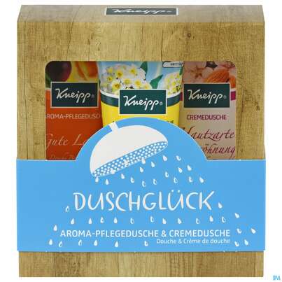 Sie sehen eine Packung Kneipp Geschenkpackung Duschglueck 3x 75ml 91530 1pk, Produktbild: 01 Kneipp Geschenkpackung Duschglueck 3x 75ml 91530 1pk, A-Nr.: 4899730 - 01