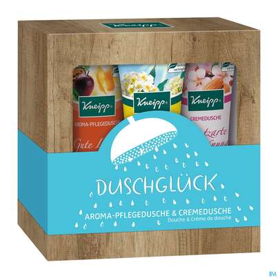 Sie sehen eine Packung Kneipp Geschenkpackung Duschglueck 3x 75ml 91530 1pk, Produktbild: 03 Kneipp Geschenkpackung Duschglueck 3x 75ml 91530 1pk, A-Nr.: 4899730 - 03