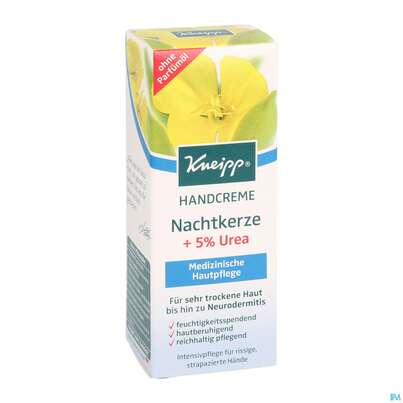 Sie sehen eine Packung Kneipp Handcreme Nachtkerze +5% Urea 50ml, Produktbild: 03 Kneipp Handcreme Nachtkerze +5% Urea 50ml, A-Nr.: 3884353 - 03