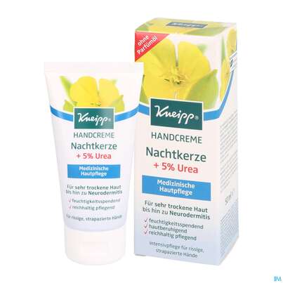 Sie sehen eine Packung Kneipp Handcreme Nachtkerze +5% Urea 50ml, Produktbild: 04 Kneipp Handcreme Nachtkerze +5% Urea 50ml, A-Nr.: 3884353 - 04