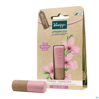 Sie sehen eine Packung Kneipp Lippenpflege Hautzart Mandel Candelil 91540 4,7g, Produktbild: 02 Kneipp Lippenpflege Hautzart Mandel Candelil 91540 4,7g, A-Nr.: 4898937 - 02