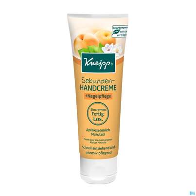 Sie sehen eine Packung Kneipp Sekunden Handcreme +nagelpflegecreme 75ml, Produktbild: 01 Kneipp Sekunden Handcreme +nagelpflegecreme 75ml, A-Nr.: 4768318 - 01