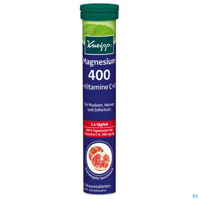 Sie sehen eine Packung Magnesium Brausetabl 400 +c +e -vitalpharma 15st, Produktbild: 01 Magnesium Brausetabl 400 +c +e -vitalpharma 15st, A-Nr.: 3434880 - 01