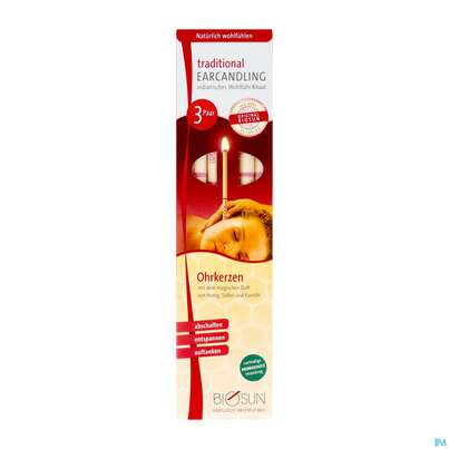 Sie sehen eine Packung Ohrkerzen Biosun Neuer Filter Traditional 6st, Produktbild: 01 Ohrkerzen Biosun Neuer Filter Traditional 6st, A-Nr.: 4341815 - 01