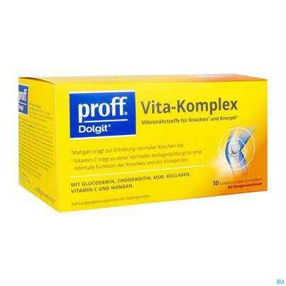 Sie sehen eine Packung Proff Dolgit Vita-komplex 12g 30st, Produktbild: 02 Proff Dolgit Vita-komplex 12g 30st, A-Nr.: 5876406 - 02