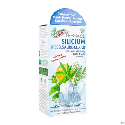Sie sehen eine Packung Silicium Kieselsaeure Elixier Terrasil 330ml, Produktbild: 02 Silicium Kieselsaeure Elixier Terrasil 330ml, A-Nr.: 4797857 - 02