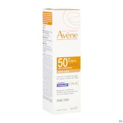 Sie sehen eine Packung Sonnenprodukte Avene Anti/age Fluid Spf50 40ml, Produktbild: 04 Sonnenprodukte Avene Anti/age Fluid Spf50 40ml, A-Nr.: 5899175 - 04