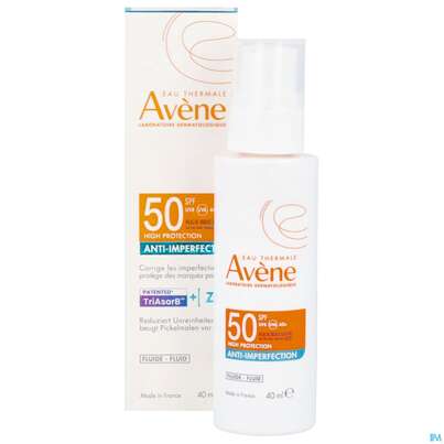Sie sehen eine Packung Sonnenprodukte Avene Anti-imperfection Fluid Spf50 40ml, Produktbild: 10 Sonnenprodukte Avene Anti-imperfection Fluid Spf50 40ml, A-Nr.: 5899169 - 10