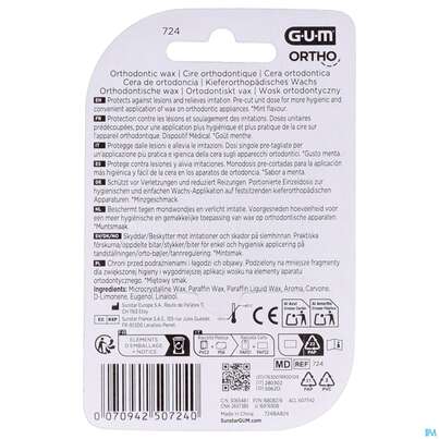 Zahnpflege Gum Orthodont Wachs Klar 723 1st, A-Nr.: 3115815 - 05
