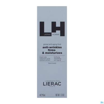 Sie sehen eine Packung Lierac Homme Antiaging Fluid 50ml, Produktbild: 05 Lierac Homme Antiaging Fluid 50ml, A-Nr.: 5607936 - 05