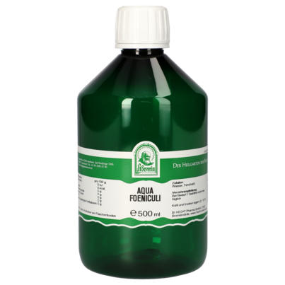 Sie sehen eine Packung AQUA FOENICULI 500 ML, Produktbild: 01 AQUA FOENICULI 500 ML, A-Nr.: 5061331 - 01