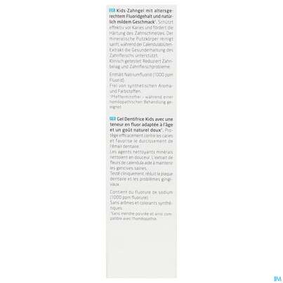 Sie sehen eine Packung Zahngel Weleda Mit Fluorid Kids 50ml, Produktbild: 08 Zahngel Weleda Mit Fluorid Kids 50ml, A-Nr.: 5908655 - 08
