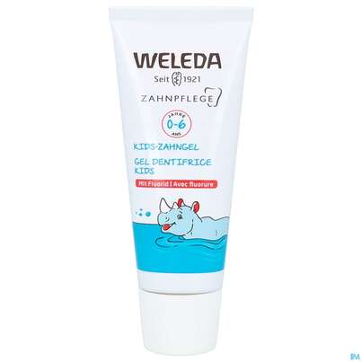 Sie sehen eine Packung Zahngel Weleda Mit Fluorid Kids 50ml, Produktbild: 09 Zahngel Weleda Mit Fluorid Kids 50ml, A-Nr.: 5908655 - 09