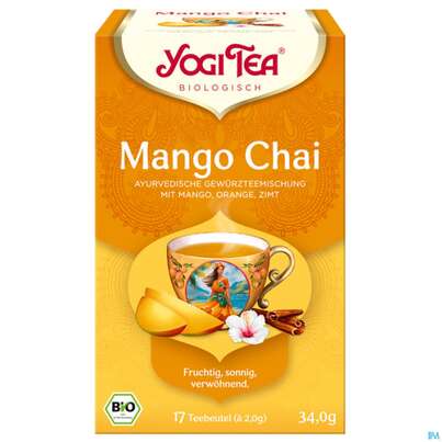 Yogi Tea Bio Mango Chai 34,0g 17st, A-Nr.: 5961342 - 02