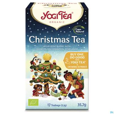 Sie sehen eine Packung Yogi Tea Bio Christmas Tea Aktionsartikel 17st, Produktbild: 02 Yogi Tea Bio Christmas Tea Aktionsartikel 17st, A-Nr.: 5879439 - 02