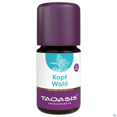 Sie sehen eine Packung Taoasis Kopfwohl Bio Duftkomposition 5ml, Produktbild: 02 Taoasis Kopfwohl Bio Duftkomposition 5ml, A-Nr.: 5908520 - 02