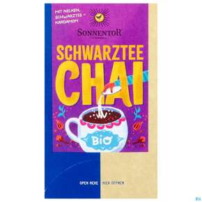 Sonnentor Tee/aufgussbeutel Bio Schwarztee Chai 02341 18st, A-Nr.: 5913320 - 01