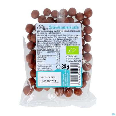 Sie sehen eine Packung Sonnentor Biobengelchen Schokoknusperkugeln Neu 01062 30g, Produktbild: 04 Sonnentor Biobengelchen Schokoknusperkugeln Neu 01062 30g, A-Nr.: 5917134 - 04