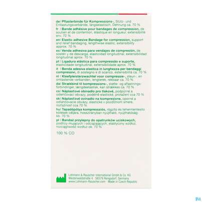 Sie sehen eine Packung Pflasterbinden Porelast Laengselast.ungedehnt 2,5mx 10cm 1st, Produktbild: 09 Pflasterbinden Porelast Laengselast.ungedehnt 2,5mx 10cm 1st, A-Nr.: 5026429 - 09