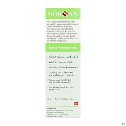 Sie sehen eine Packung Omega -3 Norsan Oel/alga F Kinder Zitrone 50ml, Produktbild: 06 Omega -3 Norsan Oel/alga F Kinder Zitrone 50ml, A-Nr.: 5825969 - 06