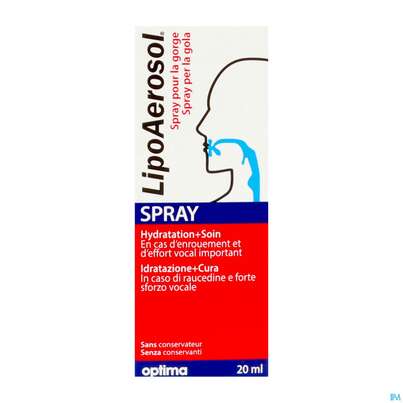 Sie sehen eine Packung Inhalatoren U.zubehoer Lipoaerosol Spray 20ml, Produktbild: 04 Inhalatoren U.zubehoer Lipoaerosol Spray 20ml, A-Nr.: 5838618 - 04