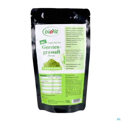 Gerstengrass Saft Pulver Bio 100% Rein Rohkostqualitaet Konzentr.inhaltsstoffe 150g, A-Nr.: 5647083 - 01