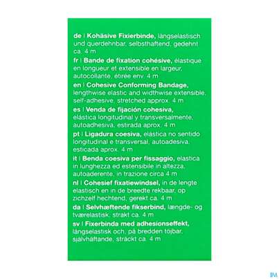 Sie sehen eine Packung Fixierbinden Mollelast Haft Weiss 4mx 8cm 1st, Produktbild: 06 Fixierbinden Mollelast Haft Weiss 4mx 8cm 1st, A-Nr.: 1767666 - 06