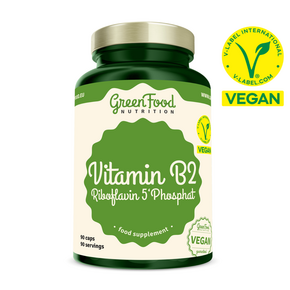 GreenFood Nutrition Vitamin B2 Riboflavin 5&amp;#039;Phosphat 90 Kapsel, A-Nr.: 6004312 - 01