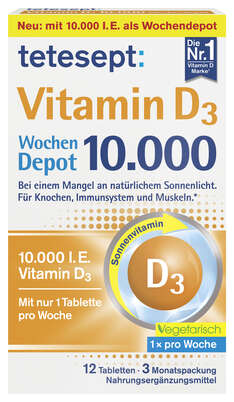 TETESEPT Vitamin D3 10.000 Wochendepot FTA, A-Nr.: 6011631 - 01