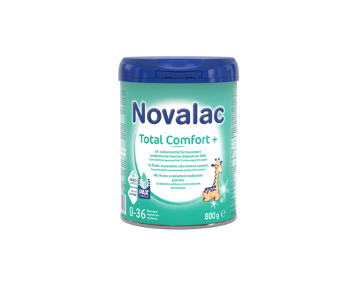 Sie sehen eine Packung Novalac Total Comfort +, Milchnahrung für Säuglinge und Kleinkinder mit Verdauungsproblemen, Produktbild: 01 Novalac Total Comfort +, Milchnahrung für Säuglinge und Kleinkinder mit Verdauungsproblemen, A-Nr.: 6002945 - 01