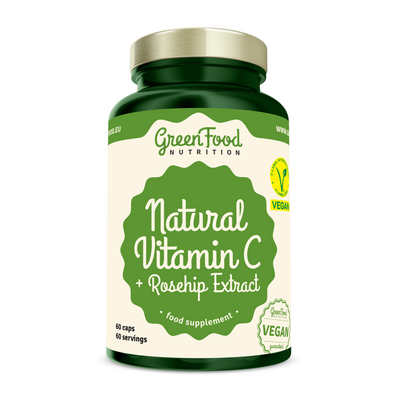 GreenFood Nutrition Acerola Vitamin C + Hagebutten Extrakt 60 Kapseln, A-Nr.: 5833756 - 01