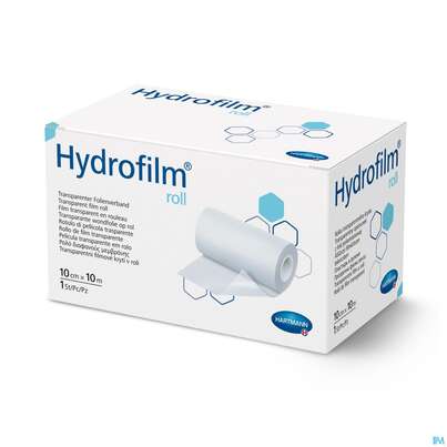 Sie sehen eine Packung Wundverband Fixierfolie Hydrofilm Roll Unsteril 10mx10cm 1st, Produktbild: 03 Wundverband Fixierfolie Hydrofilm Roll Unsteril 10mx10cm 1st, A-Nr.: 3289461 - 03