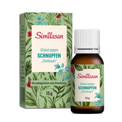 Sie sehen eine Packung Globuli gegen Schnupfen „Similasan“, Produktbild: 01 Globuli gegen Schnupfen „Similasan“, A-Nr.: 2420901 - 01