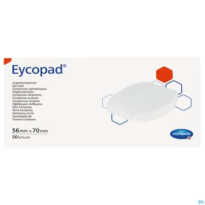 Augenkompressen Eycopad Unsteril 56x70mm -hartmann 50st, A-Nr.: 1732515 - 01