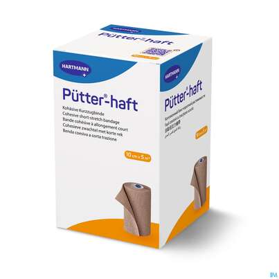Sie sehen eine Packung Elastische Binden Puetter-haft Latexfrei Kohaes.kompressionbinde 5mx10cm 1st, Produktbild: 04 Elastische Binden Puetter-haft Latexfrei Kohaes.kompressionbinde 5mx10cm 1st, A-Nr.: 4174553 - 04