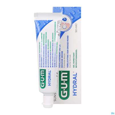 Sie sehen eine Packung Gum Pflege B.mundtrockenheit Hydral Feuchtigkeitsgel 6000 50ml, Produktbild: 09 Gum Pflege B.mundtrockenheit Hydral Feuchtigkeitsgel 6000 50ml, A-Nr.: 4335967 - 09