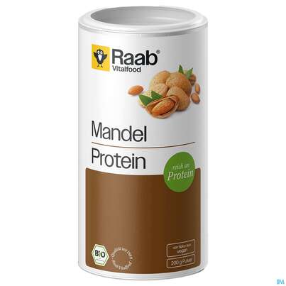 Sie sehen eine Packung Mandel Protein Pulver Bio Raab 200g, Produktbild: 02 Mandel Protein Pulver Bio Raab 200g, A-Nr.: 5870898 - 02