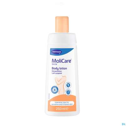 Sie sehen eine Packung Molicare Skin Koerperlotion 250ml, Produktbild: 02 Molicare Skin Koerperlotion 250ml, A-Nr.: 4738116 - 02