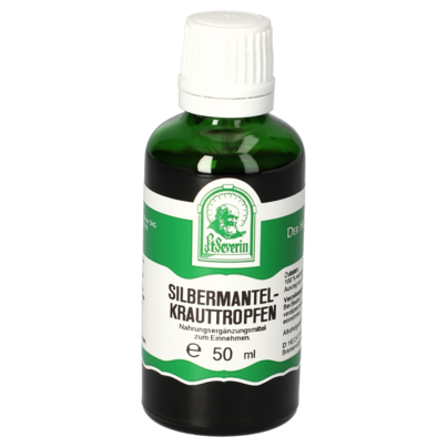 Sie sehen eine Packung SILBERMANTELKRAUT TROPFEN 50 ML, Produktbild: 01 SILBERMANTELKRAUT TROPFEN 50 ML, A-Nr.: 4878248 - 01