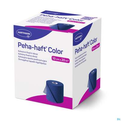 Sie sehen eine Packung Peha-haft Color Latexfrei Blue 20mx 10cm 1st, Produktbild: 03 Peha-haft Color Latexfrei Blue 20mx 10cm 1st, A-Nr.: 3879843 - 03