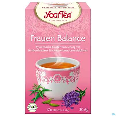 Sie sehen eine Packung Yogi Tea Bio Frauen/balance 30,6g 17st, Produktbild: 01 Yogi Tea Bio Frauen/balance 30,6g 17st, A-Nr.: 5879310 - 01