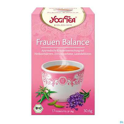 Sie sehen eine Packung Yogi Tea Bio Frauen/balance 30,6g 17st, Produktbild: 02 Yogi Tea Bio Frauen/balance 30,6g 17st, A-Nr.: 5879310 - 02