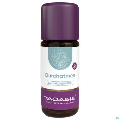 Sie sehen eine Packung Taoasis Saunakonzentrat Durchatmen Oel 10ml, Produktbild: 01 Taoasis Saunakonzentrat Durchatmen Oel 10ml, A-Nr.: 5998345 - 01