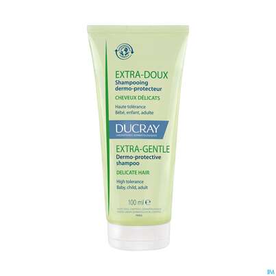 Sie sehen eine Packung Shampoon Ducray Extra Mild 100ml, Produktbild: 02 Shampoon Ducray Extra Mild 100ml, A-Nr.: 5452439 - 02
