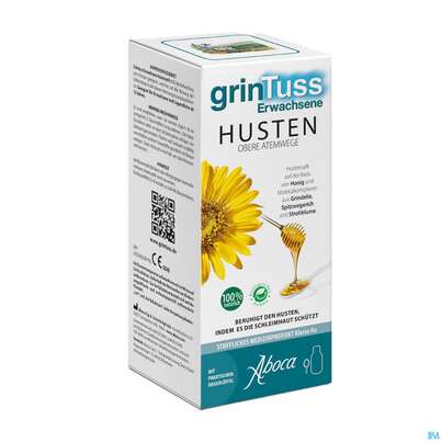 Sie sehen eine Packung Hustensaft Aboca Grintuss Erwachsene Jugendliche Ab 12jahre 210g, Produktbild: 04 Hustensaft Aboca Grintuss Erwachsene Jugendliche Ab 12jahre 210g, A-Nr.: 5616993 - 04